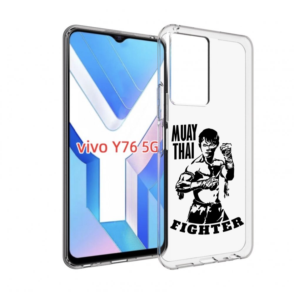 

Чехол MyPads Единоборства муайтай для Vivo Y76 5G, Прозрачный, Tocco