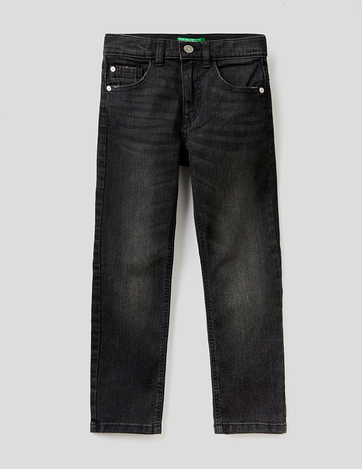 

Джинсы для мальчиков Benetton цв. черный р.146, 21A_4XA257OT0