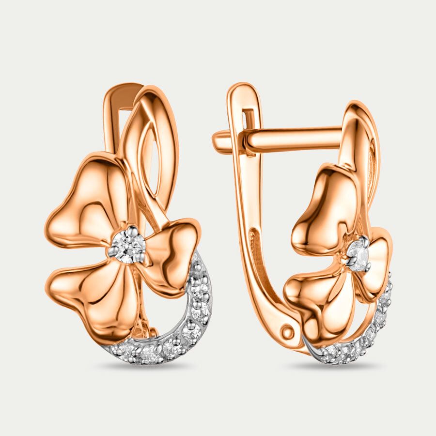 

Серьги из золота с фианитом GOLD CENTER 012222-1102, 012222-1102