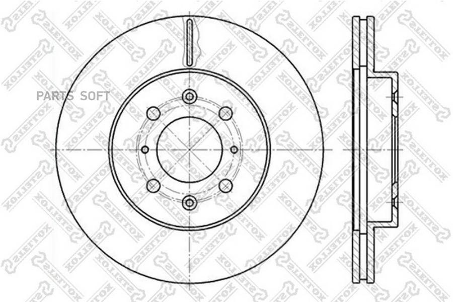 

Тормозной диск Stellox комплект 1 шт. 60202614VSX