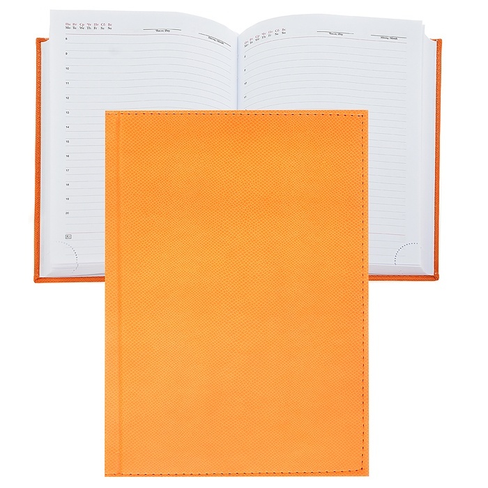 

Ежедневник Апплика 320 страниц, Diario оранжевый, А5