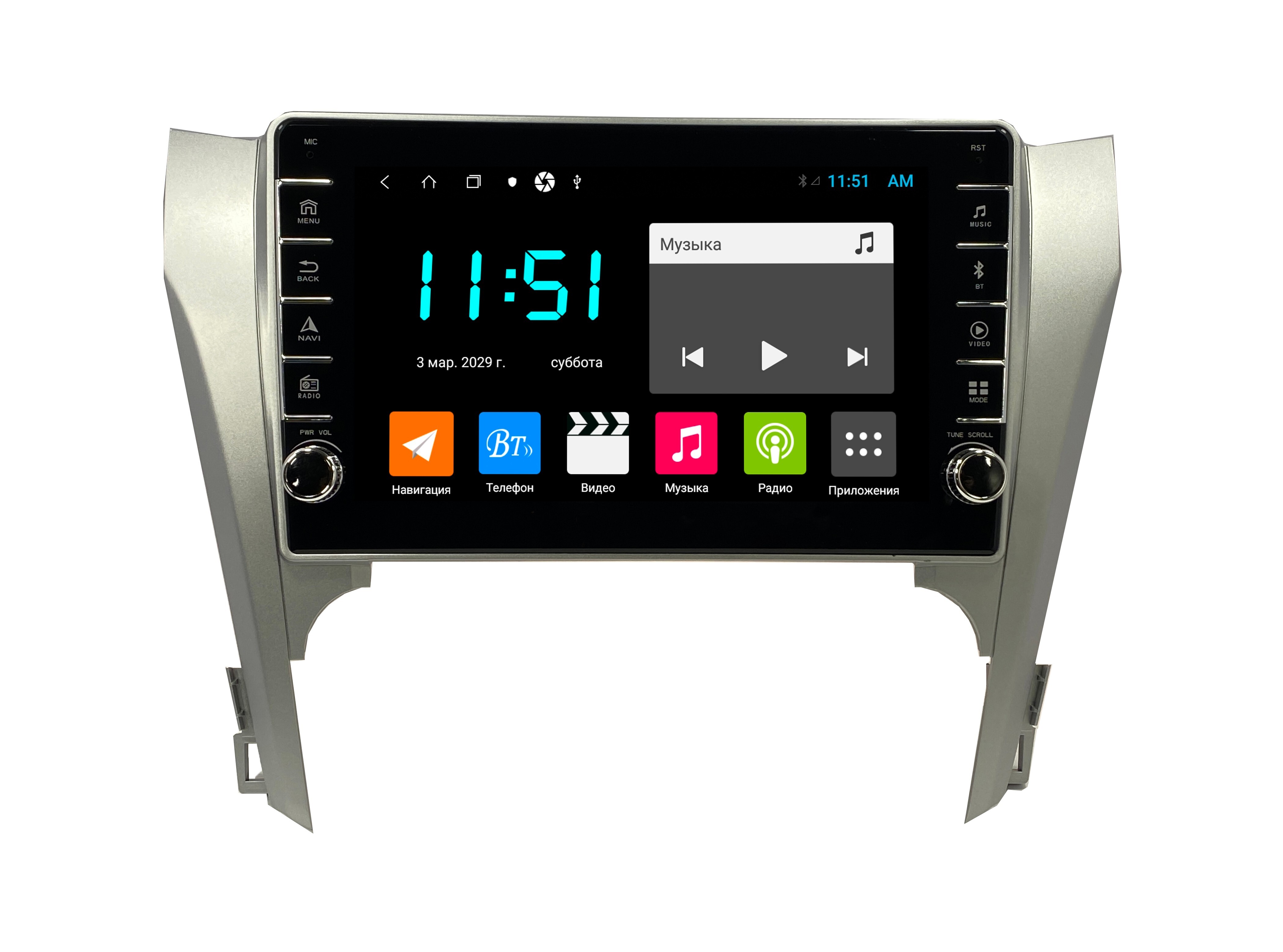 Автомагнитола ANDROID Toyota Camry V50 2012-2015 Android 12 464GB с крутилками Мульт 2882400₽