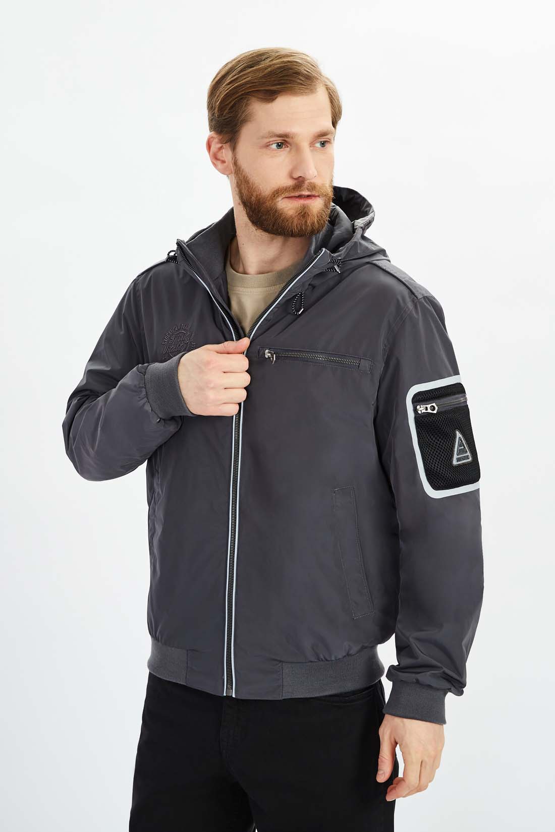 

Ветровка мужская Baon B6022008 серая 3XL, B6022008