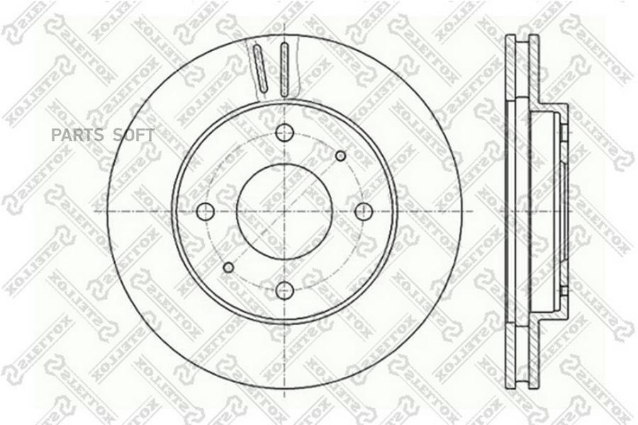 

Тормозной диск Stellox комплект 1 шт. 60203010VSX