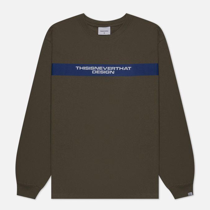 

Лонгслив мужской thisisneverthat TN223TTSLT03-OLV зеленый L, TN223TTSLT03-OLV