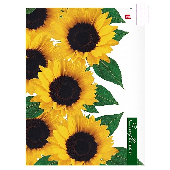 

Hatber 160 листов, А5, 4 кольца, "Sunflowers"