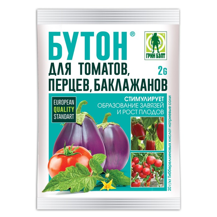 

Стимулятор плодообразования "Ортон", "Бутон-2", для томатов, перцев, баклажанов 2 г