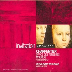 

Charpentier: Office des Tenebres, 1 CD