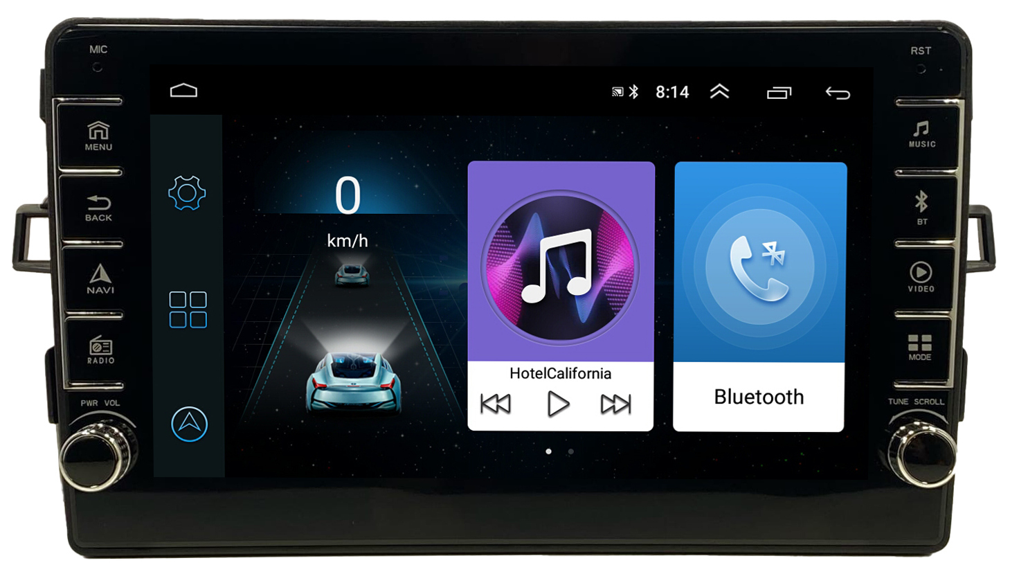 Автомагнитола ANDROID Toyota Auris 2006-2012, Android 12, 2/16GB, с крутилками / Мультирул