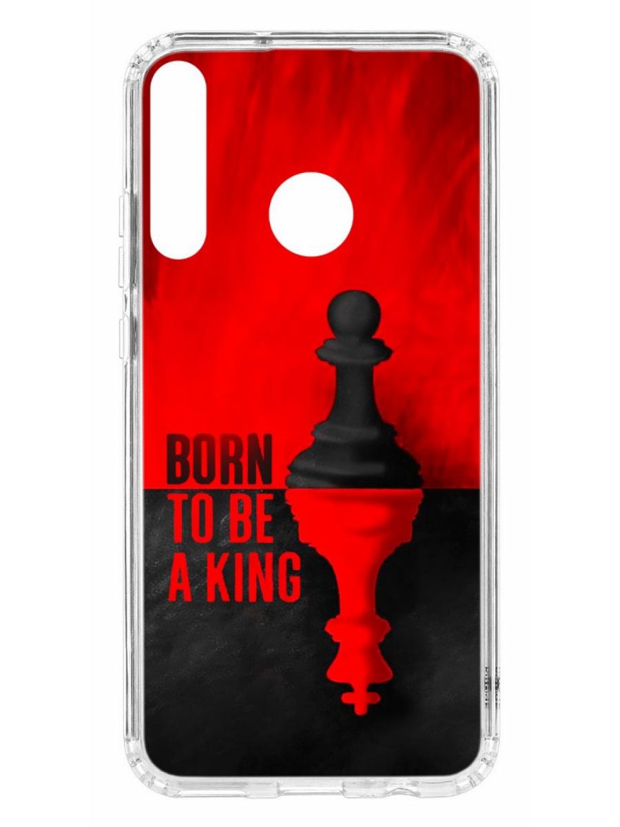 фото Чехол для huawei p40 lite e kruche print born to be a king кruче