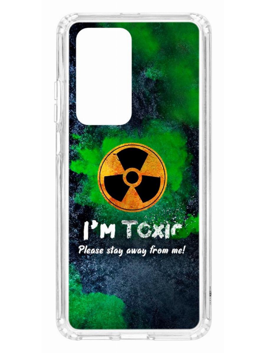 фото Чехол для huawei p40 pro kruche print toxic кruче