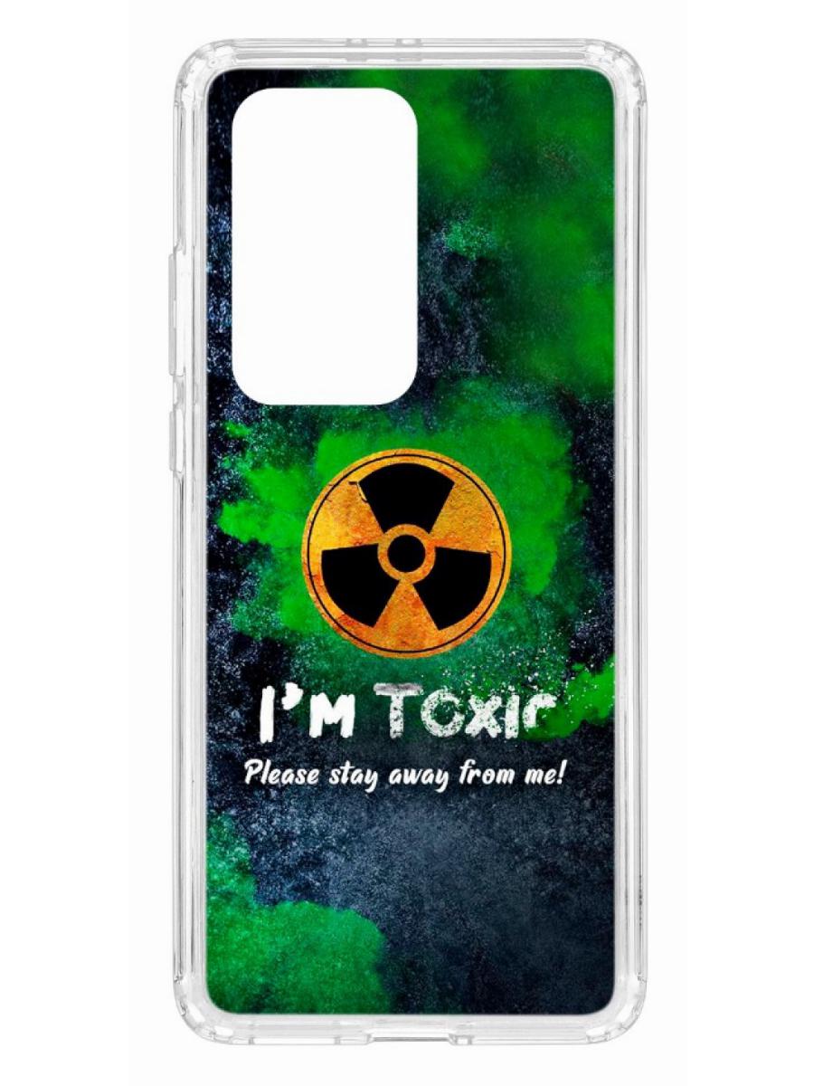 фото Чехол для huawei p40 pro+ kruche print toxic кruче