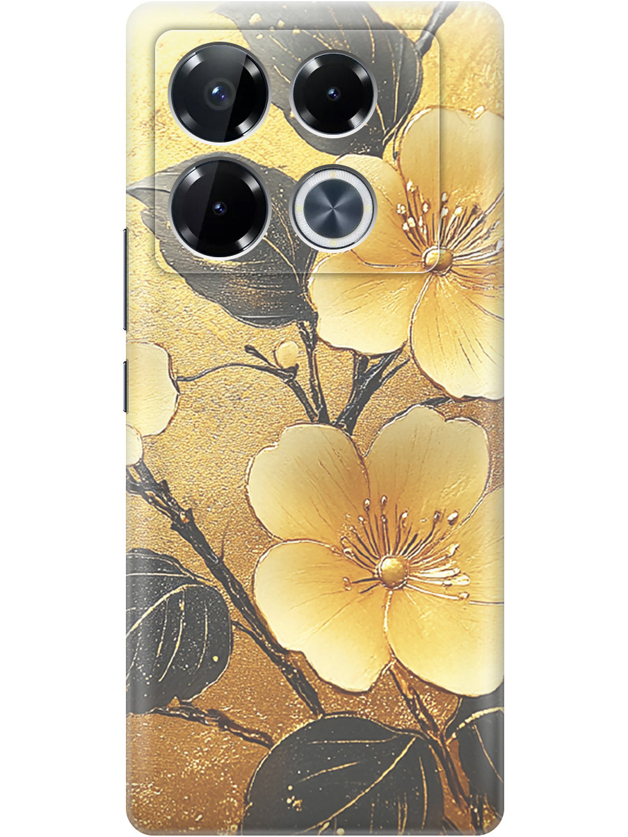 

Силиконовый чехол на Infinix Note 40 Pro / 40 Pro 5g / 40 Pro+ 5g с принтом 828402, Прозрачный;желтый;черный, 782627024