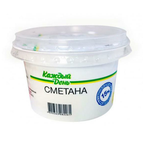 

Сметана Каждый день 15% 180 г