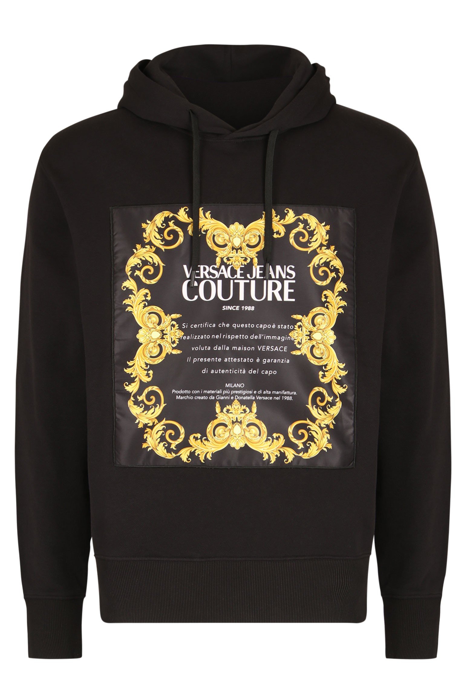 

Толстовка мужская Versace Jeans Couture 125319 черная S, 125319