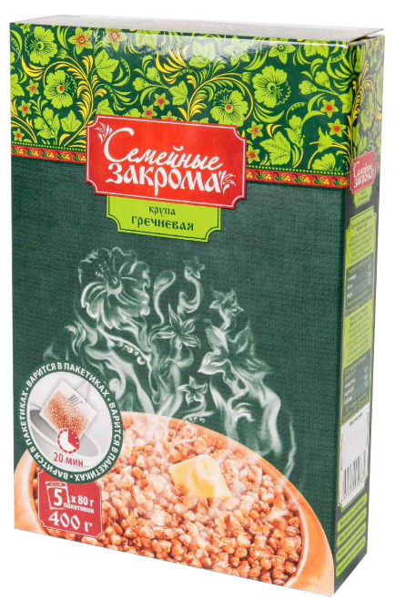 

Крупа гречневая Семейные закрома 80 г х 5 шт