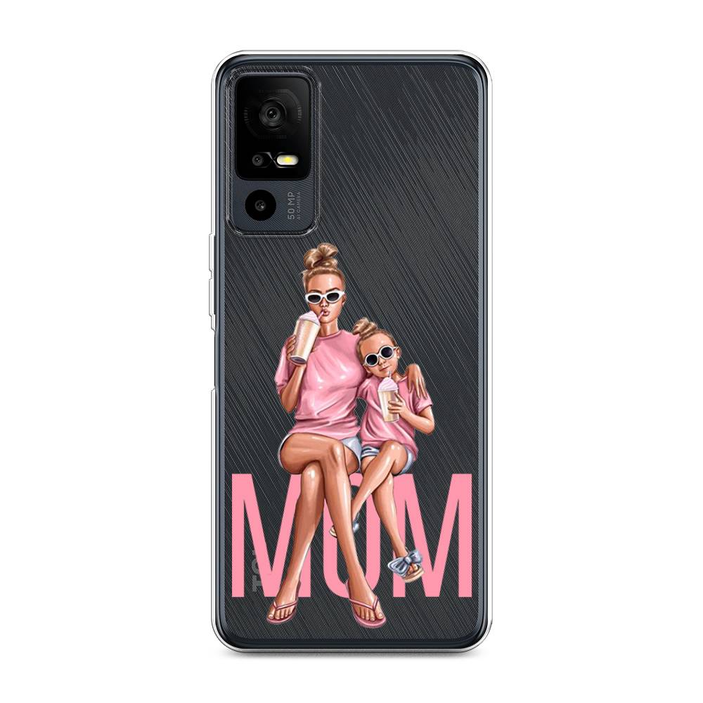 

Чехол Awog на TCL 40R 5G "Lovely mom", Бежевый;розовый;прозрачный, 291250-7
