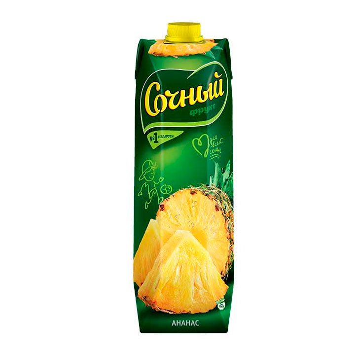 

Из Беларуси: Нектар Сочный Призма ананас, 1 л
