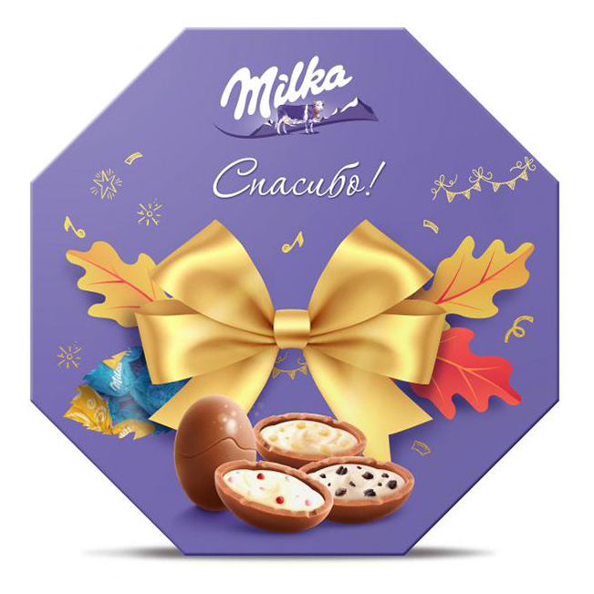 Шоколад фигурный MILKA Бон Бон конфеты Ассорти, Коробка, 94.5г