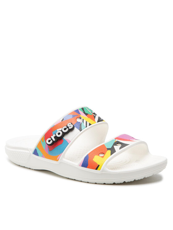 

Шлепанцы Classic Crocs Retro 207856 Crocs белый 39,5 EU, Classic Crocs Retro 207856