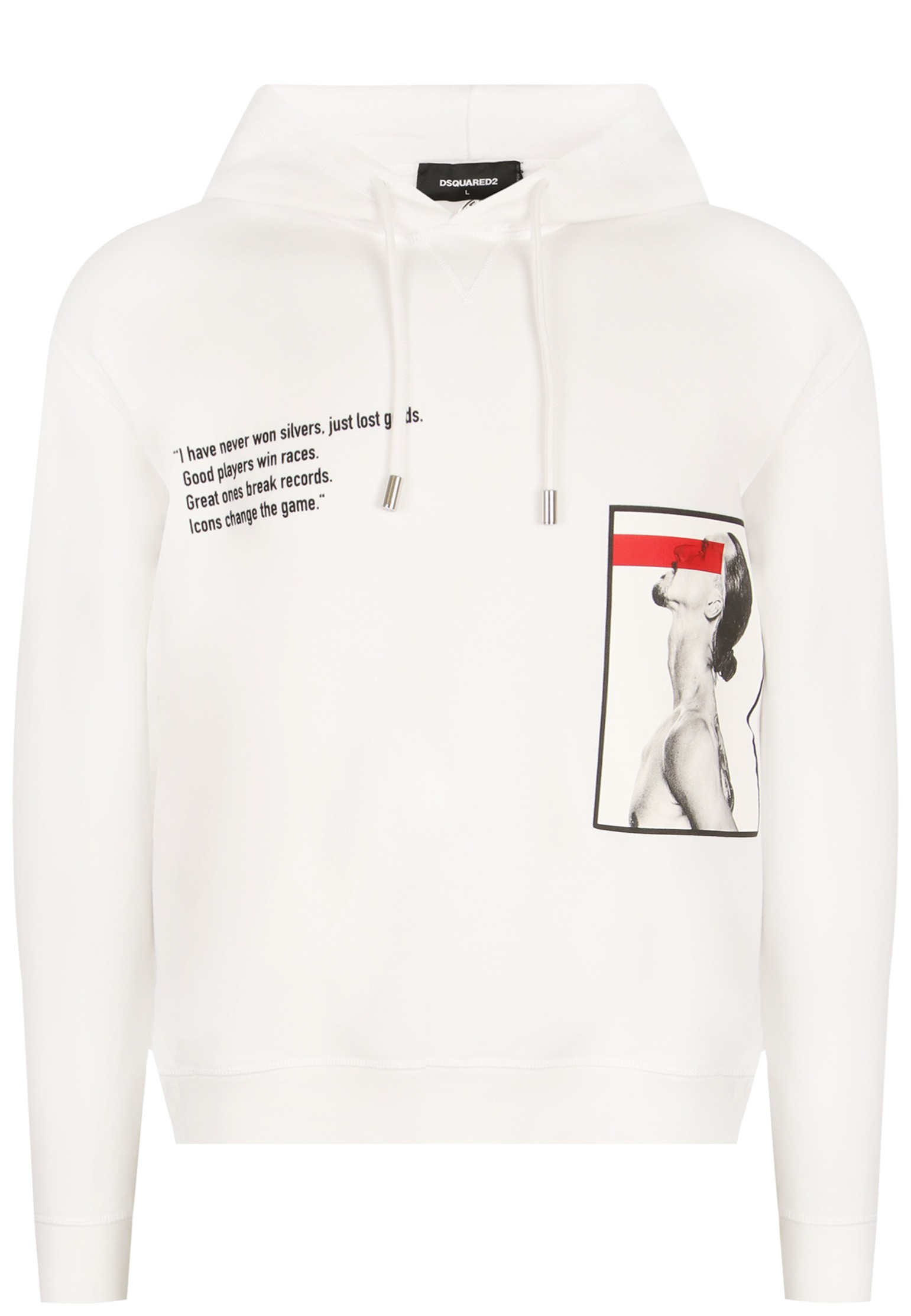 

Толстовка мужская DSquared2 124442 белая M, Белый, 124442