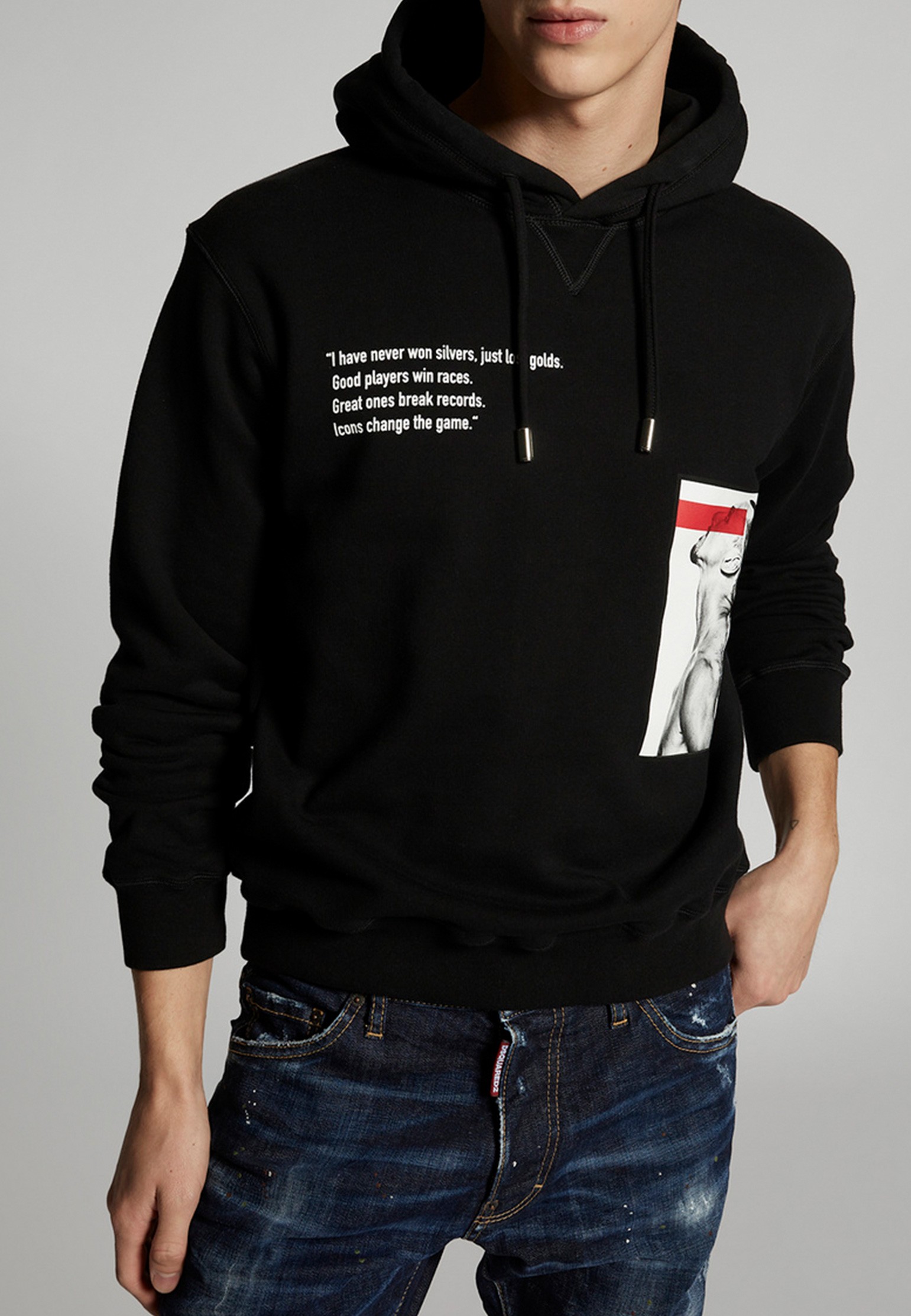 

Толстовка мужская DSquared2 124442 черная S, 124442