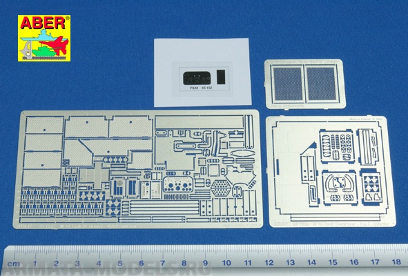 

ABR-35 152 Дополнения для US Tank Destroyer M-10 vol. 2- INTERIOR для Academy 1/35