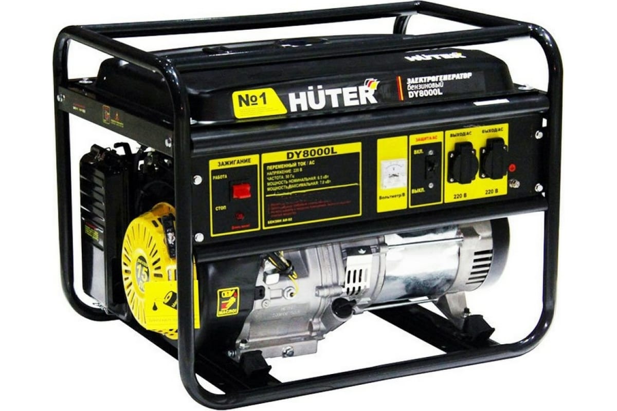 Генератор бензиновый Huter DY8000L генератор бензиновый huter ht950a