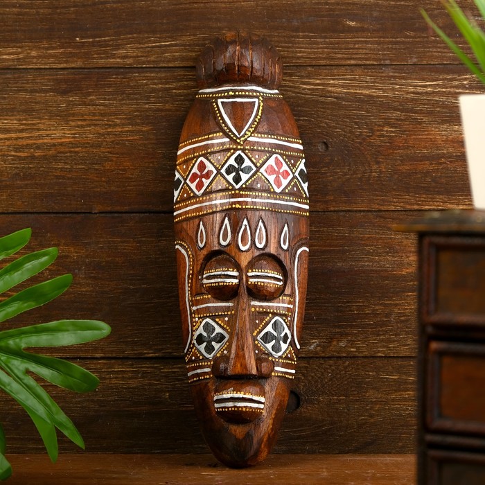 

Маска дерево "Абориген" 30х10х4 см, Indonesian style