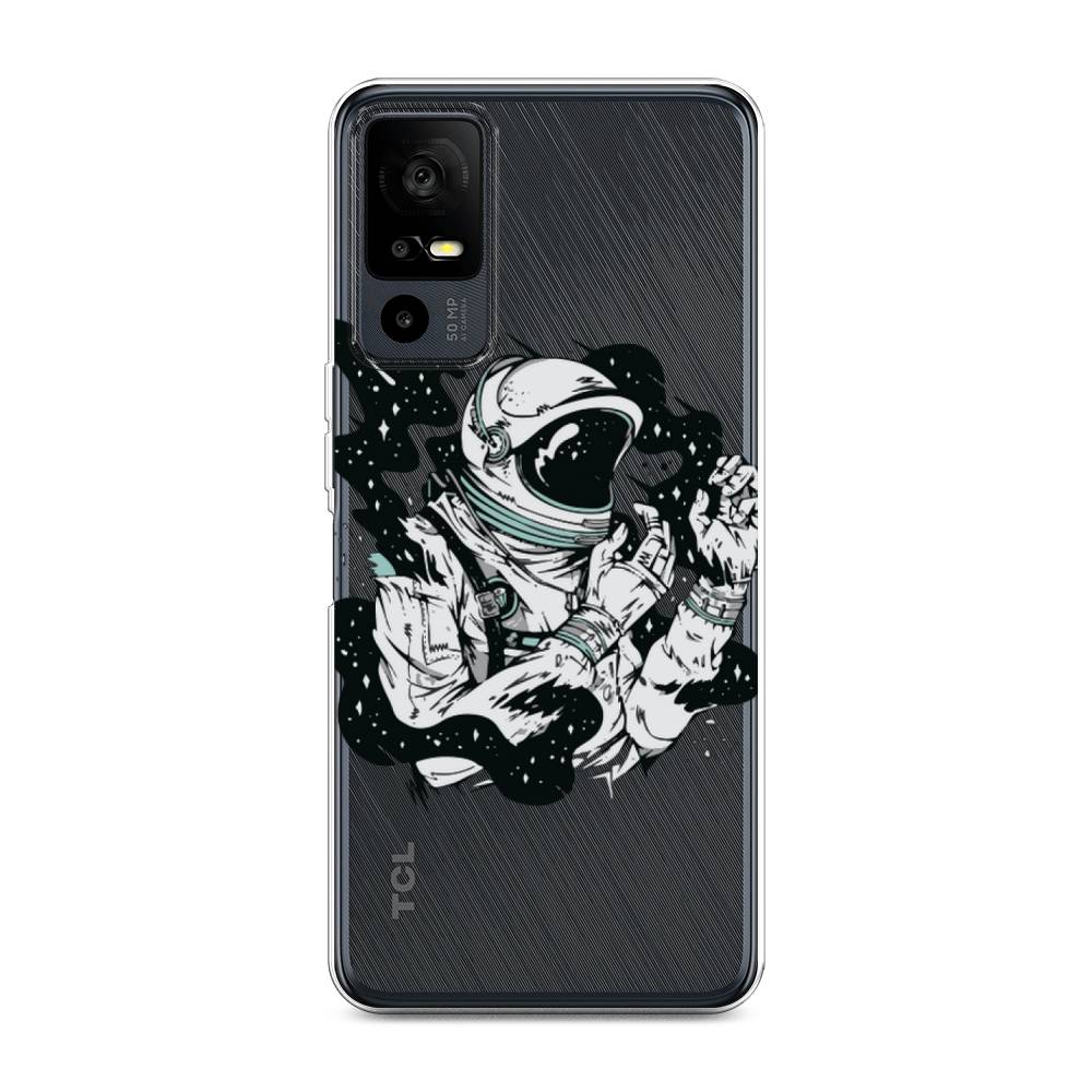 

Чехол Awog на TCL 40R 5G "Космонавт арт", Черный;бежевый;белый, 291250-7