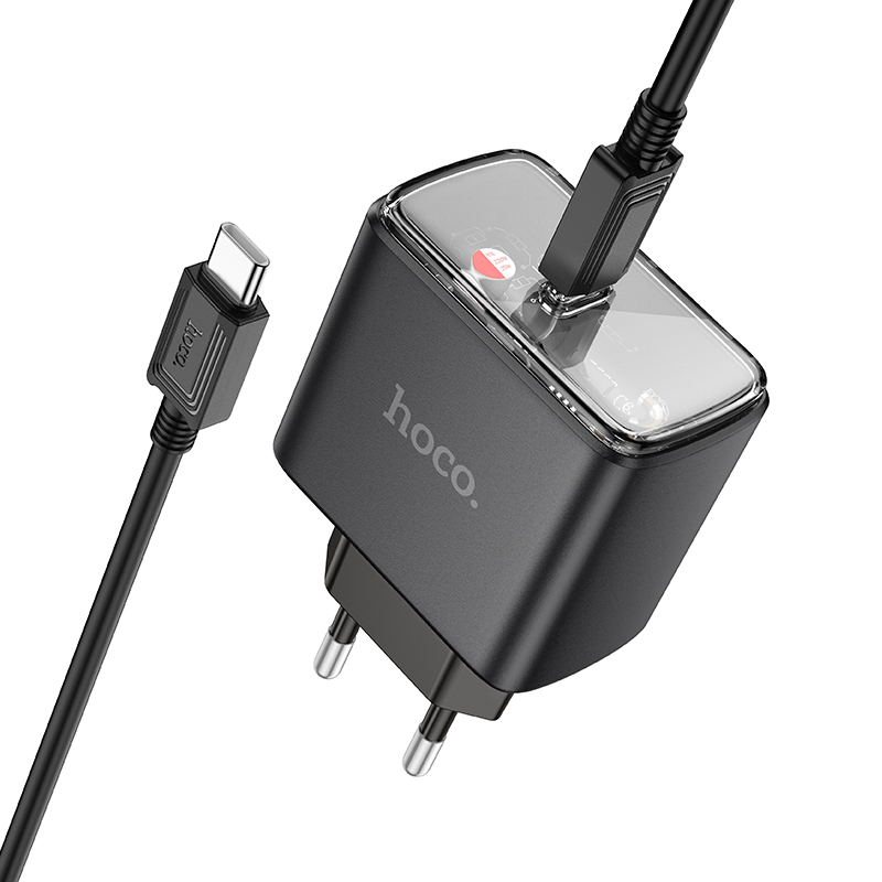 

Сетевое зарядное устройство Hoco CS41A type-c - type-c 1xUSB Type-C 3 А белый, CS41A