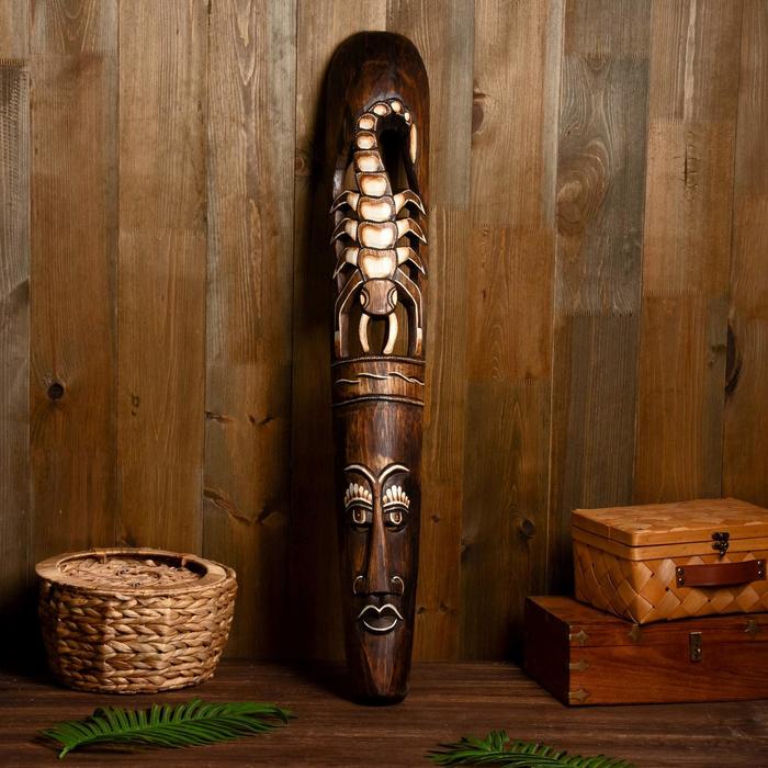

Маска дерево "Скорпион" 100х14,5х5 см, Indonesian style