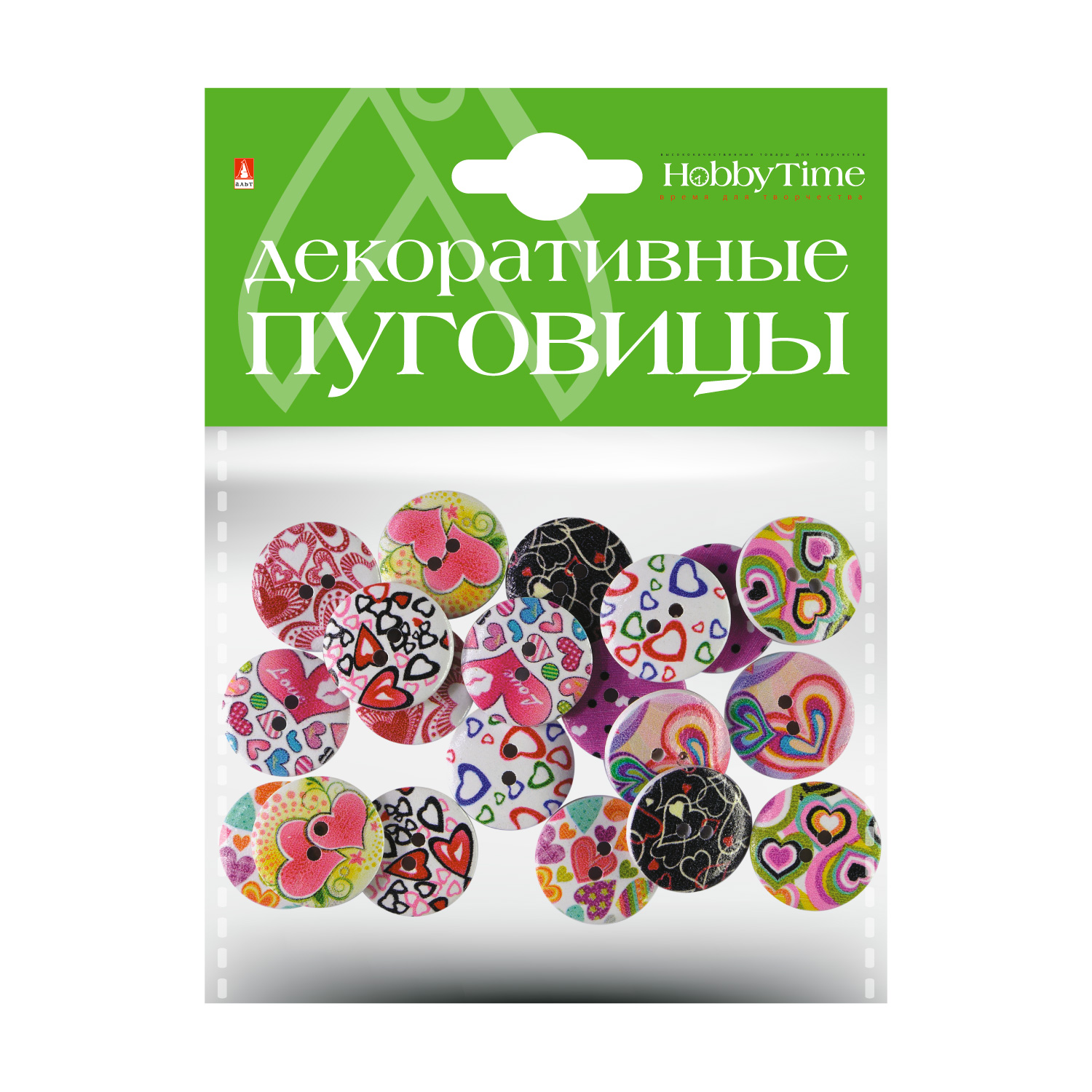 

Декоративные пуговицы. "СЕРДЕЧКИ" Ø 20ММ, Арт. 2-172/11