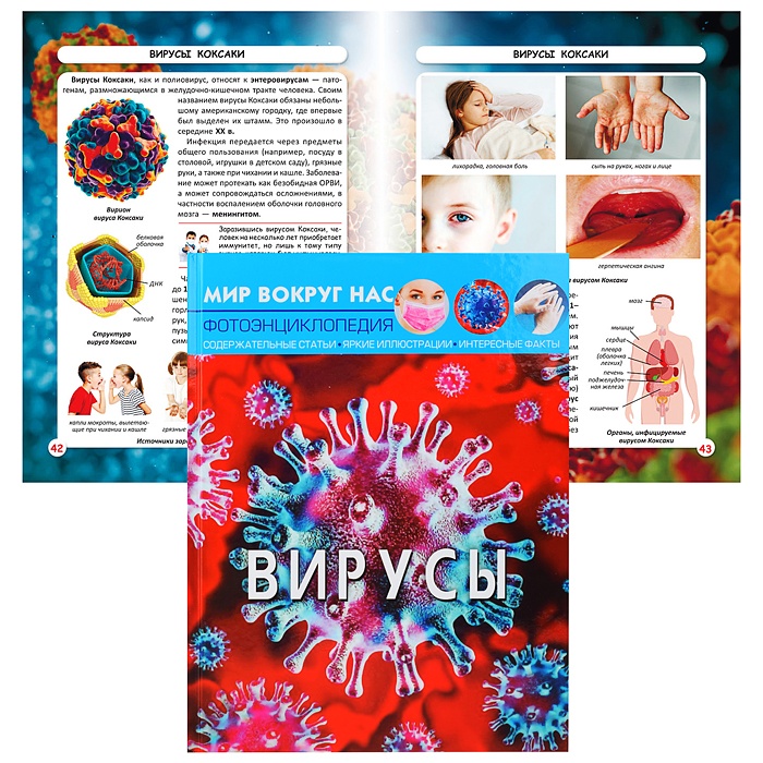 

Книга Crystal book Мир вокруг нас, Вирусы