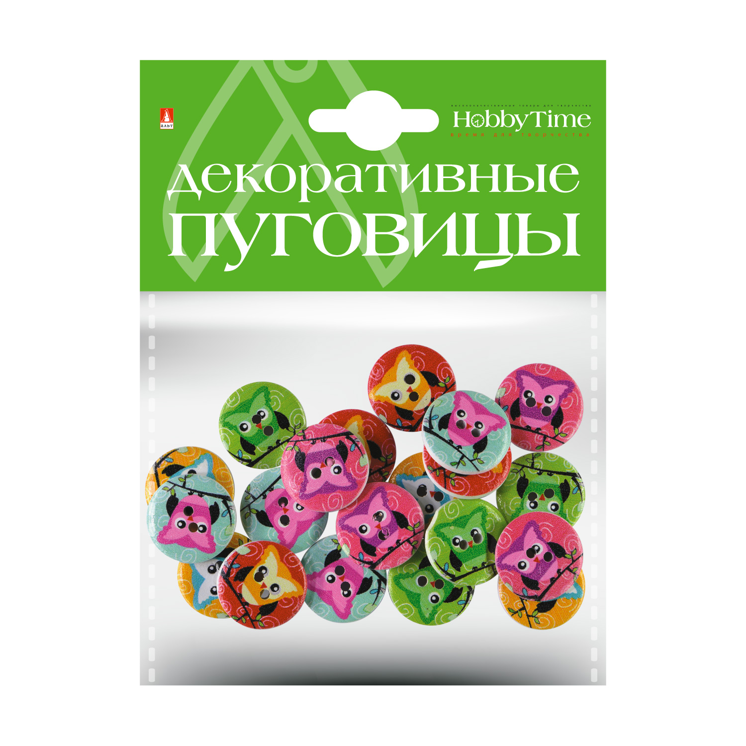 

Декоративные пуговицы. "СОВЫ" O 20ММ, Арт. 2-172/15, Разноцветный