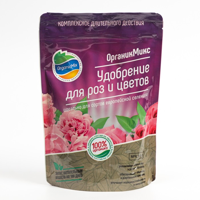 

Удобрение "Органик Микс", универсальное, органическое, для роз и цветов, гранулированное,