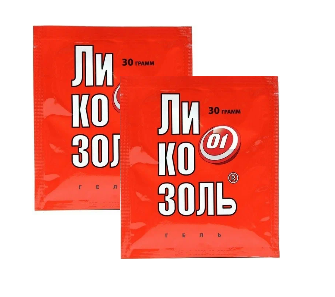 

Гель при ожогах Ликозоль 30 г 2 шт., Ликозоль