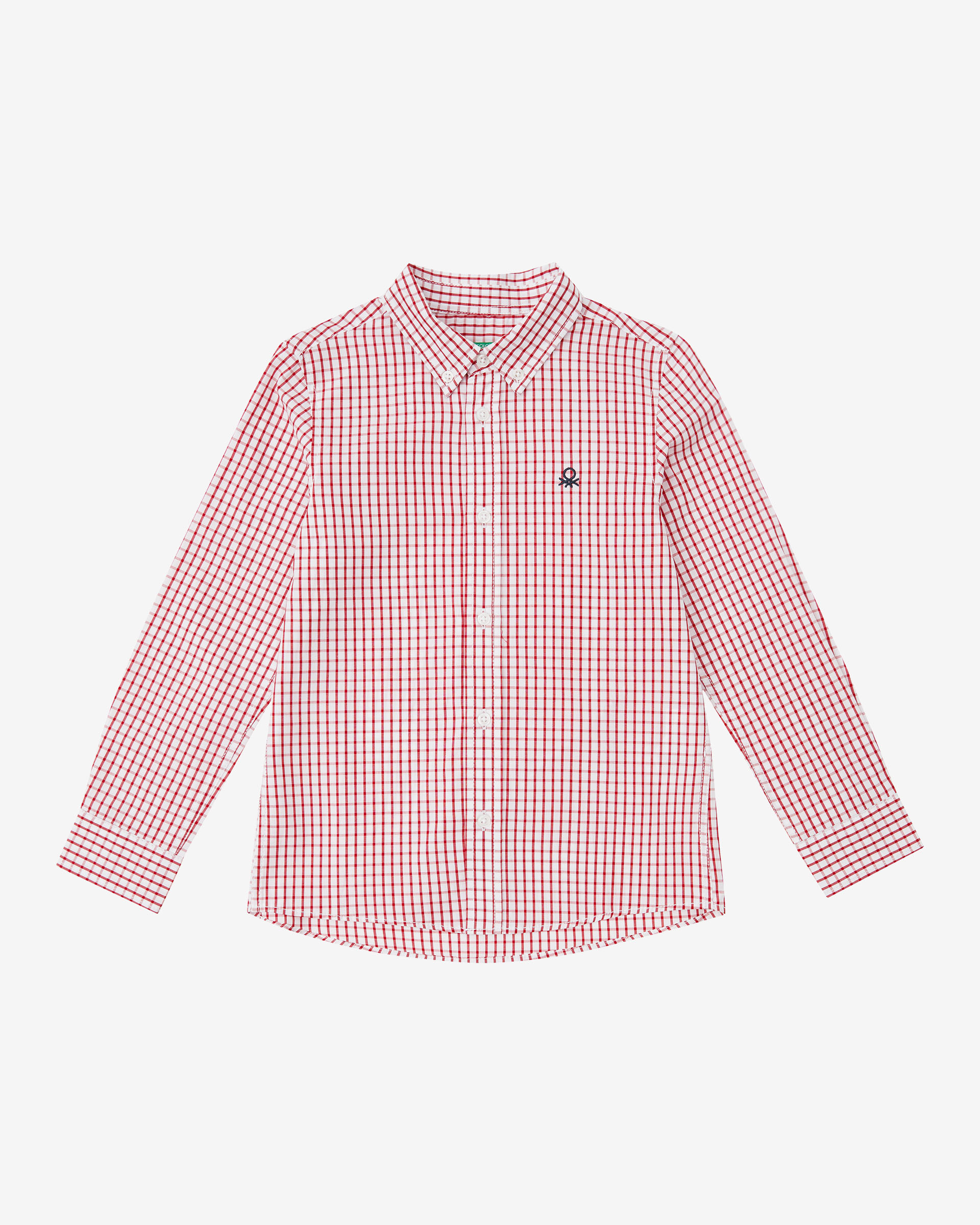 

Рубашка для мальчиков Benetton цв. разноцветный р.146, 21A_5DU65QHT0