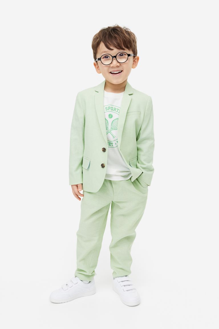Пиджак детский H&M 1121416, цвет салатовый, размер 128 (доставка из-за рубежа)