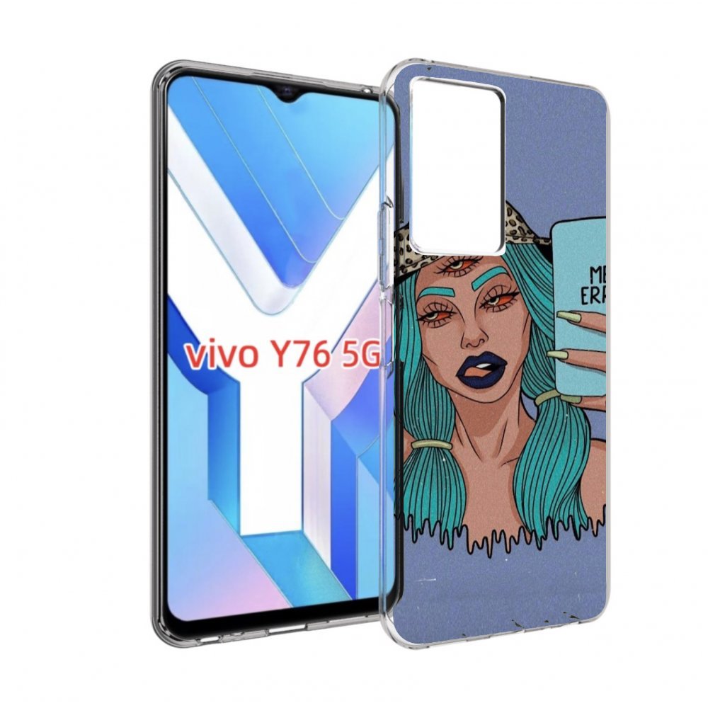 

Чехол Mypads Me Erra Женский Для Vivo Y76 5G, Прозрачный, Tocco