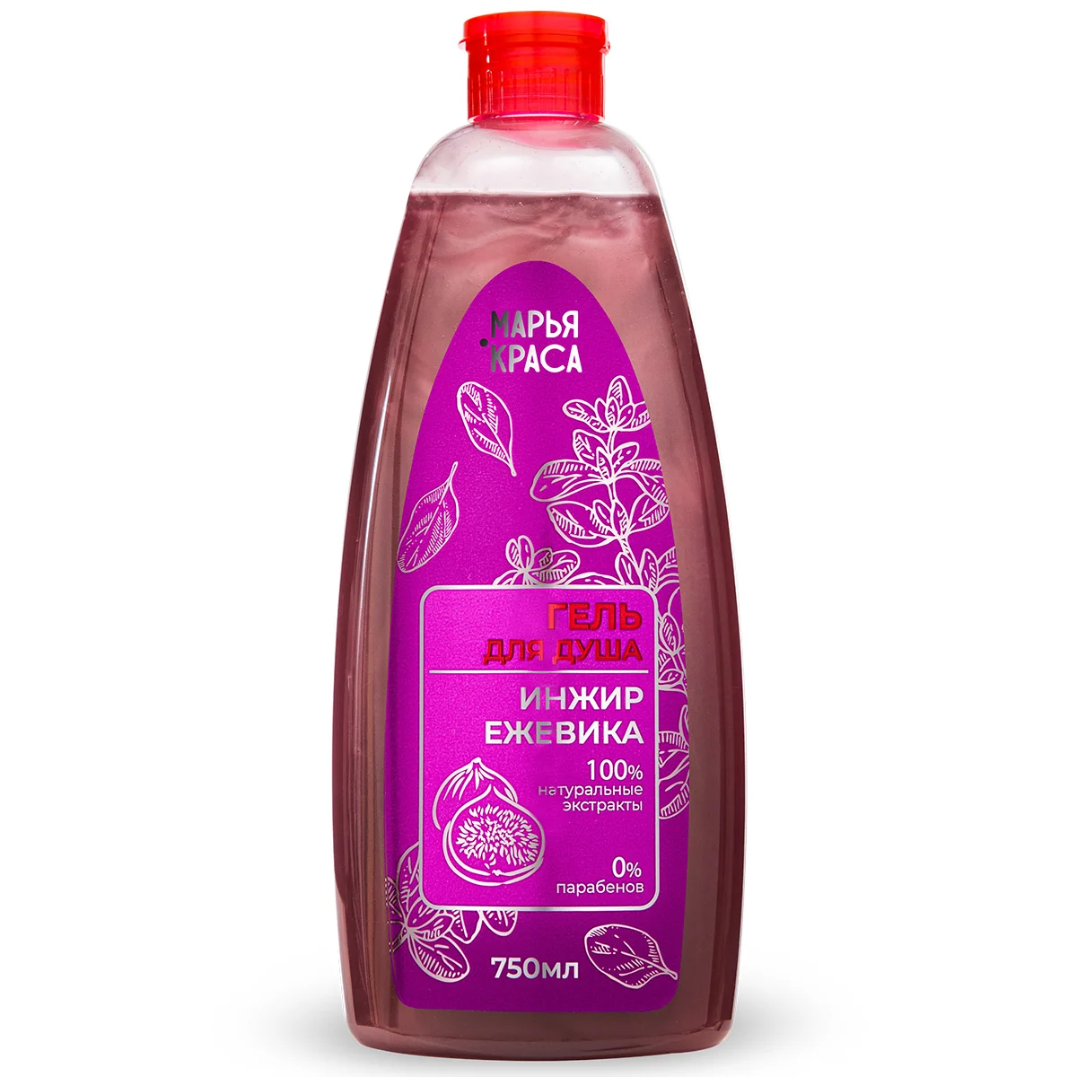 Гель для душа Марья-Краса Инжир + ежевика, 750мл