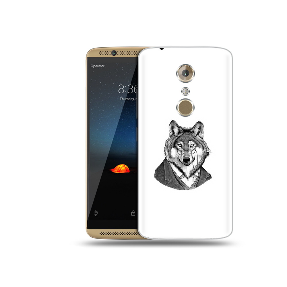 Чехол MyPads Tocco для ZTE Axon 7 Mini волк в пиджаке (PT52745.467.266)