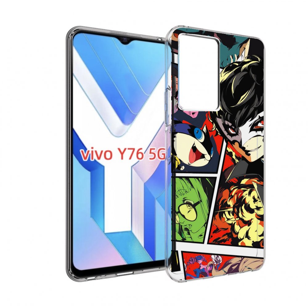 

Чехол Mypads Persona 5 Art Для Vivo Y76 5G, Прозрачный, Tocco