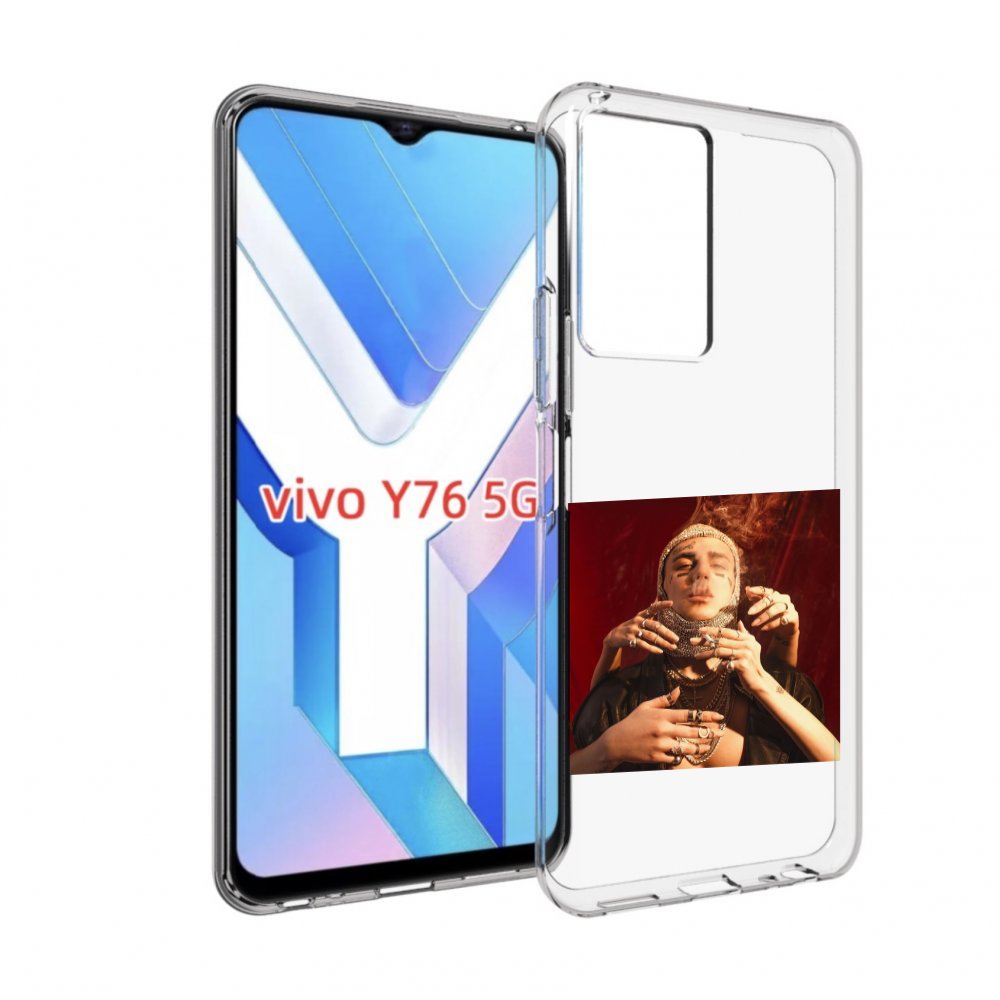 

Чехол Mypads Slime Face Для Vivo Y76 5G, Прозрачный, Tocco