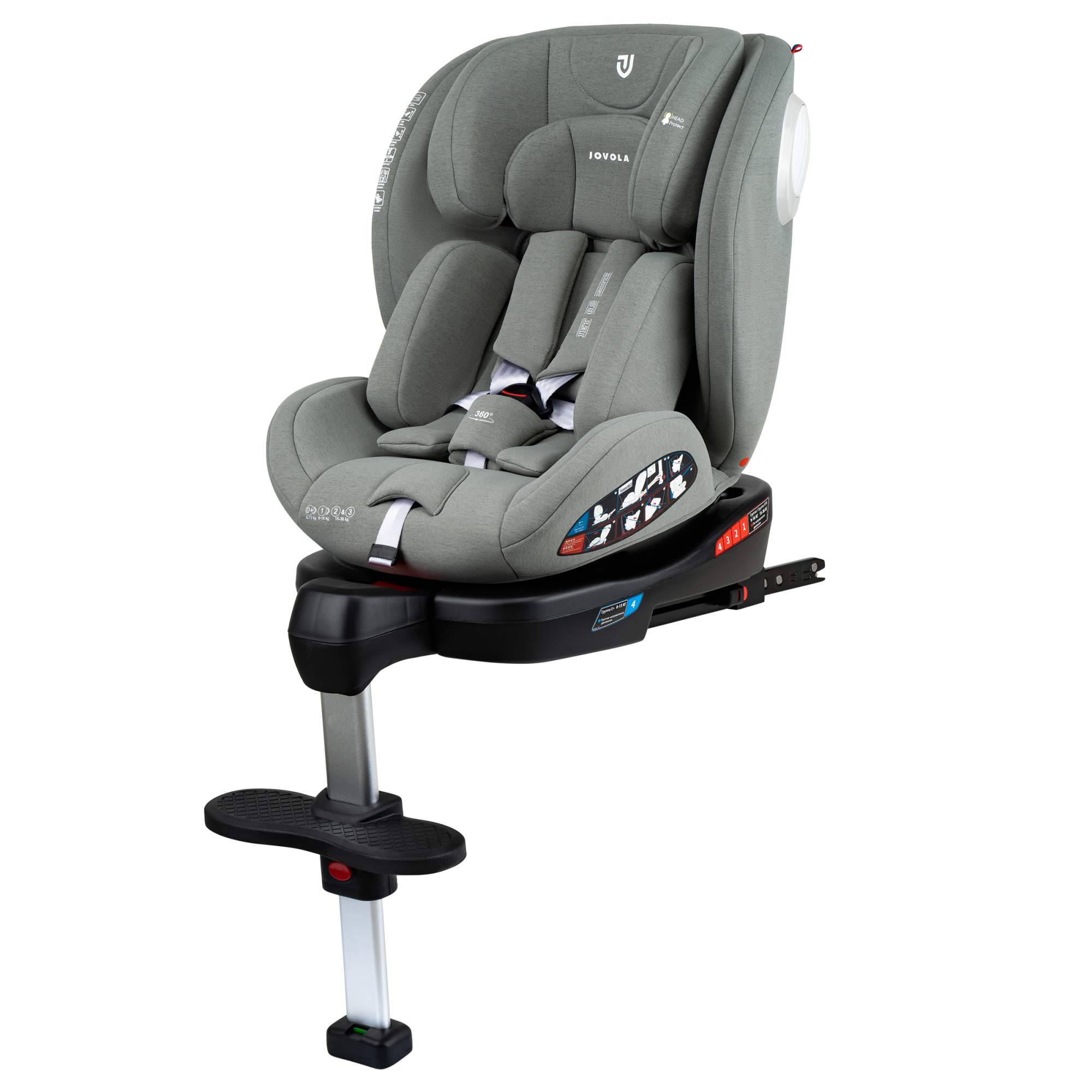 Автокресло детское Jovola Jet Isofix 0-36 кг зеленый