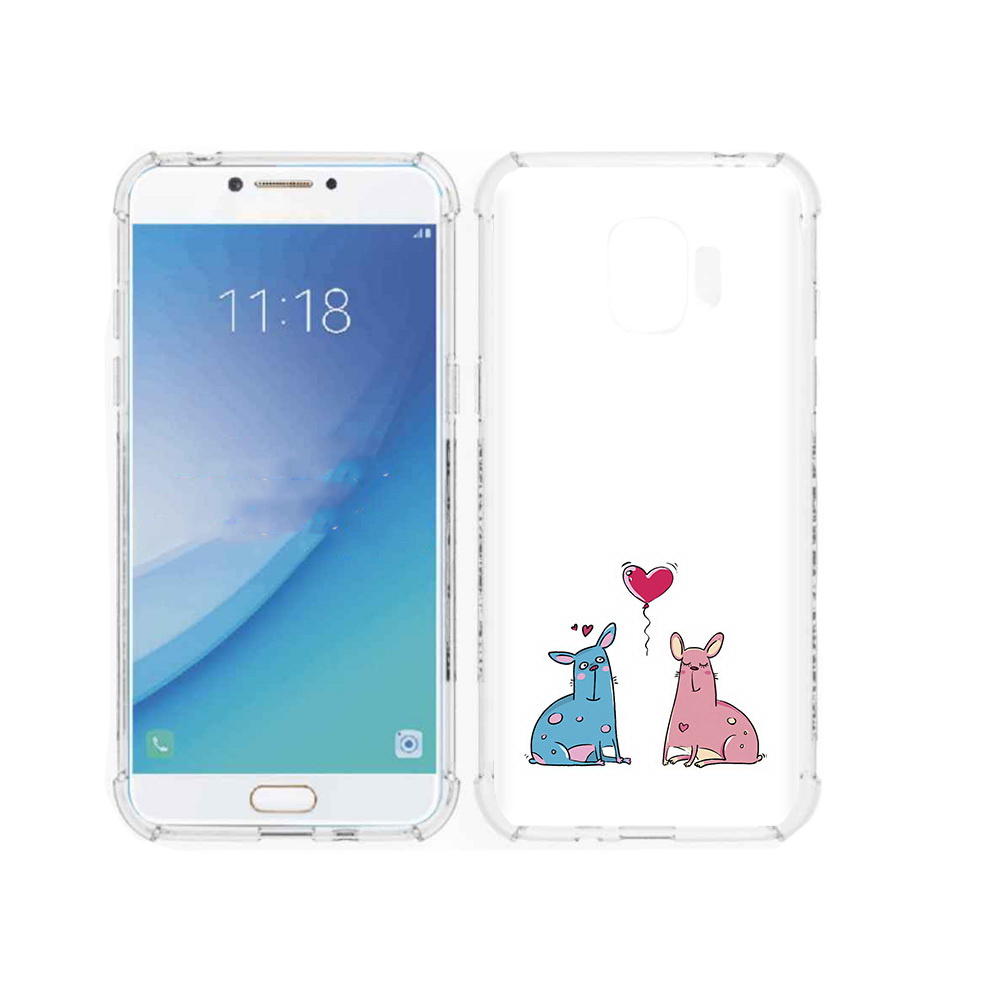 

Чехол MyPads Tocco для Samsung Galaxy J2 Pro (2018) Лама любовь (PT226925.585.102), Прозрачный, Tocco