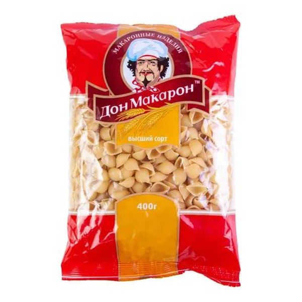 

Макаронные изделия Дон Макарон Ракушки 400 г
