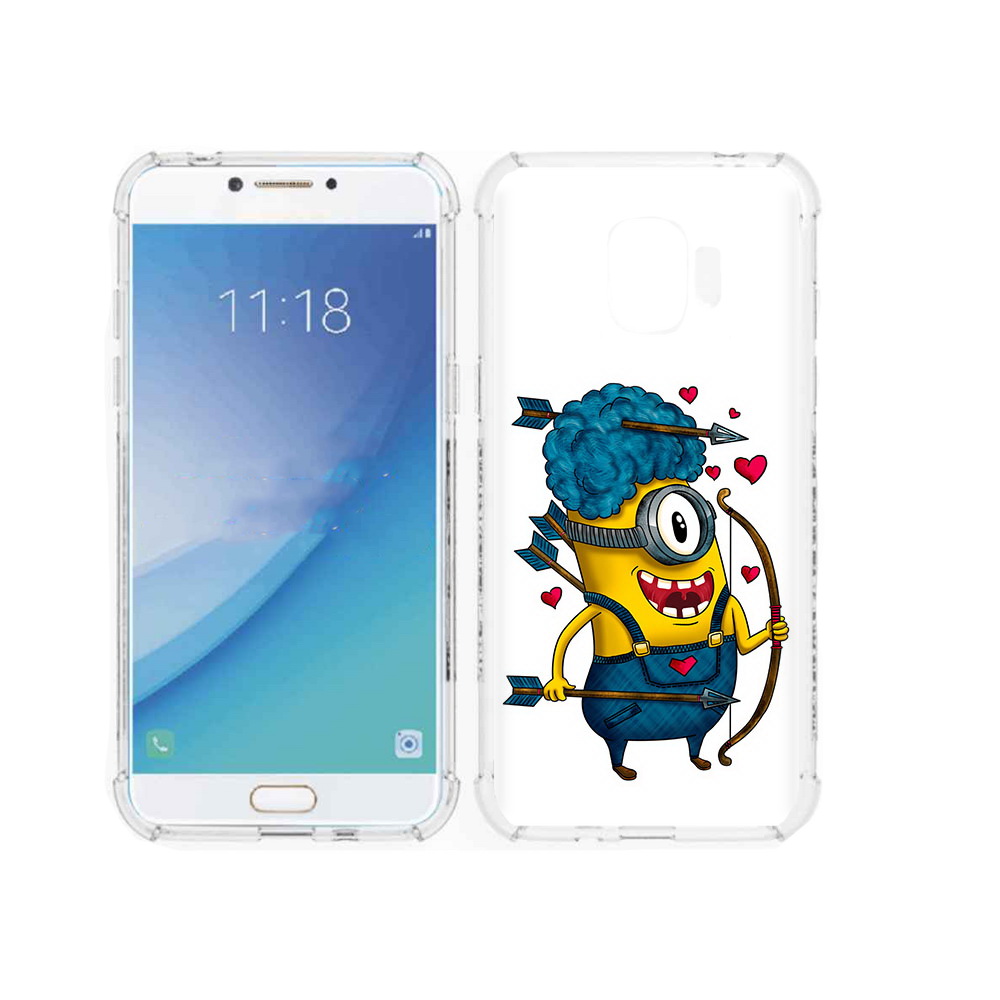 

Чехол MyPads Tocco для Samsung Galaxy J2 Pro (2018) Миньон купидон (PT226925.585.117), Прозрачный, Tocco