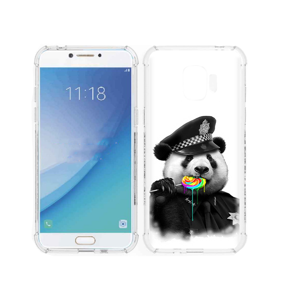 

Чехол MyPads Tocco для Samsung Galaxy J2 Pro (2018) Панда полиция (PT226925.585.130), Прозрачный, Tocco