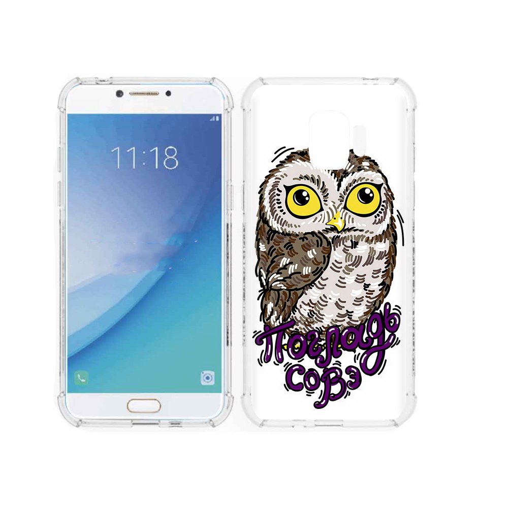 

Чехол MyPads Tocco для Samsung Galaxy J2 Pro (2018) Погладь Совэ (PT226925.585.136), Прозрачный, Tocco